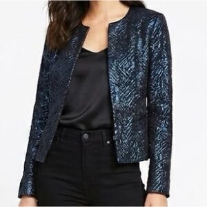 Les Copains Luxury Silk & Wool Blend Blazer – Made in Italy, Size 40